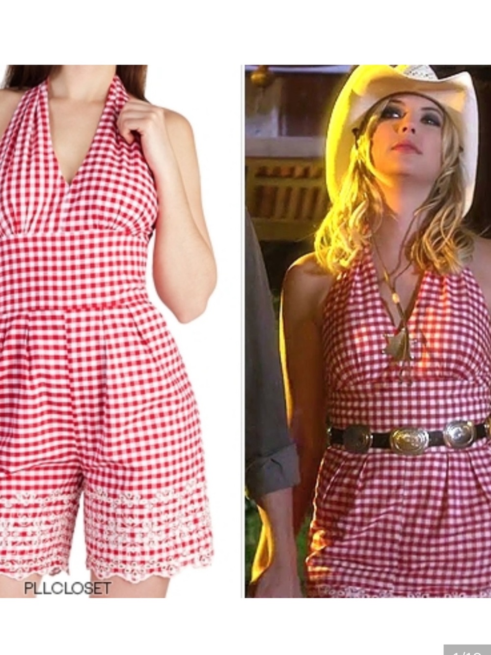 Take a Picnic Romper by Bettie Page Size M-L